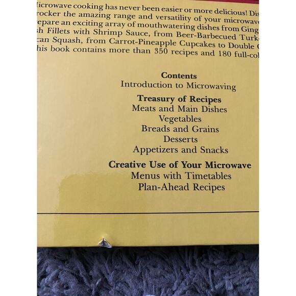 Betty Crocker’s Microwave Cookbook 1981 Vintage Hardcover Random House - Picture 7 of 7